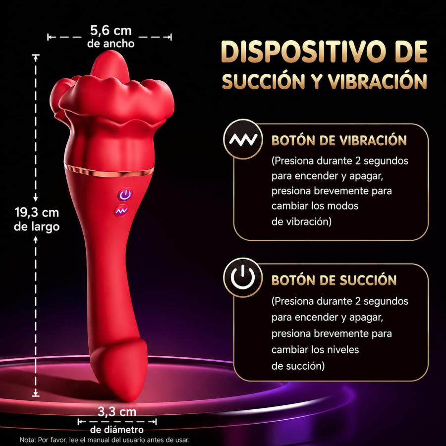 Bloody Rose Succión y Vibración  
